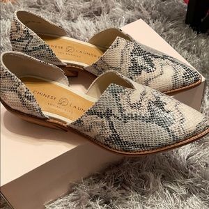 Sunbleached snake shoes